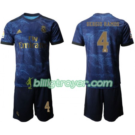 Billige Fotballdrakter Real Madrid Sergio Ramos 4 Barn Bortedraktsett 2019/20 Kortermet